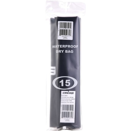 Busta Impermeabile Cressi-Sub BUA 928905 15 L PVC Nero