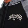 Felpa con Cappuccio Uomo Under Armour  Wordmark Colorblock Nero