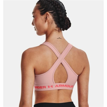 Reggiseno Sportivo Under Armour  Crossback Mid Rosa