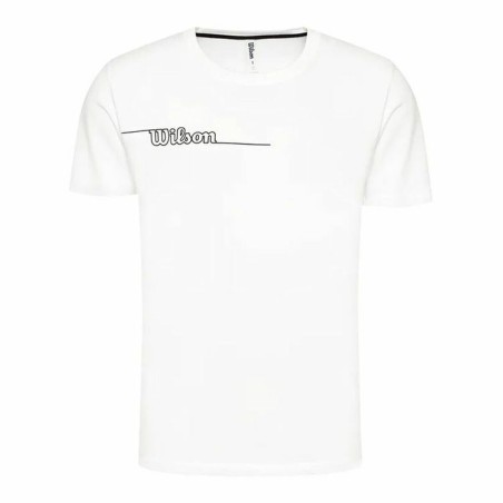 Maglia Sportiva a Maniche Corte Wilson Team II Teach Bianco