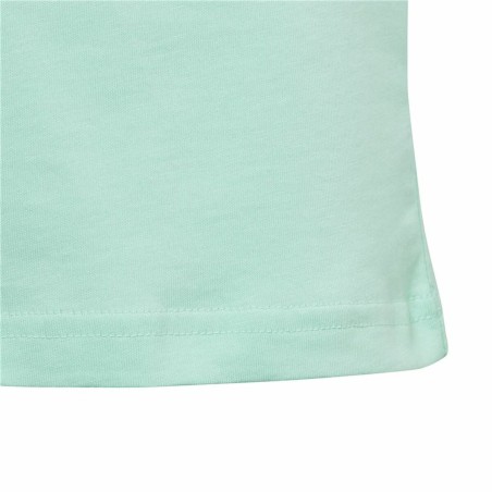 Maglia a Maniche Corte per Bambini Adidas Linear Logo Verde Acquamarina