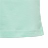 Maglia a Maniche Corte per Bambini Adidas Linear Logo Verde Acquamarina