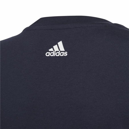 Maglia a Maniche Corte per Bambini Adidas Essentials Blu scuro