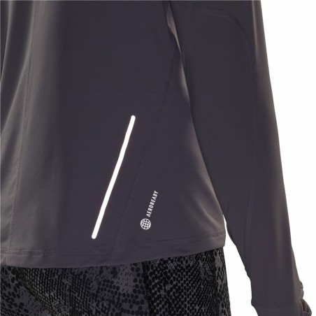 Maglia a maniche lunghe da donna Adidas Fast 1/2 Zip Lilla Lavanda