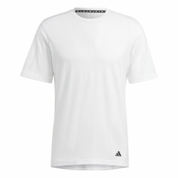 Maglia a Maniche Corte Uomo Adidas Base Bianco