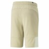 Pantaloncino Sportivo Puma  Essentials Block Tape Grigio Bianco