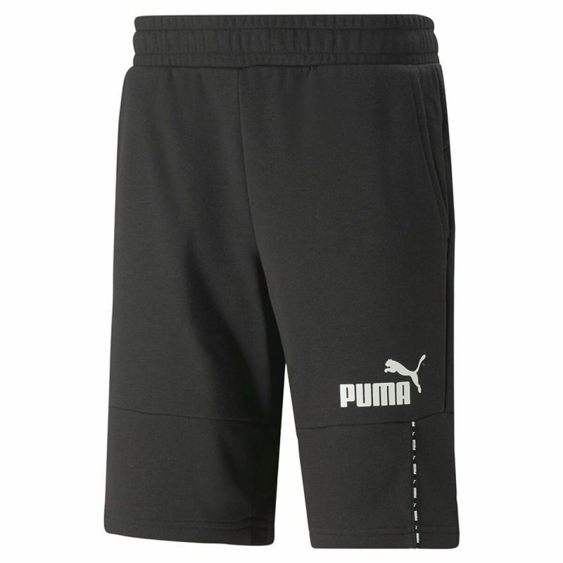 Pantaloncino Sportivo Puma Essentials Block Tape Nero Pantaloncino Sportivo Puma Essentials Block Tape Nero