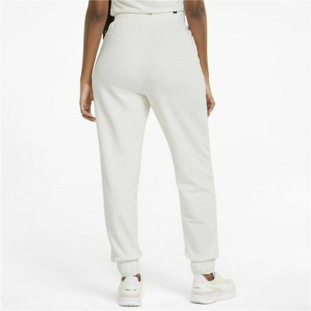 Pantalone Lungo Sportivo Puma Embroidery High Montagna Bianco Donna