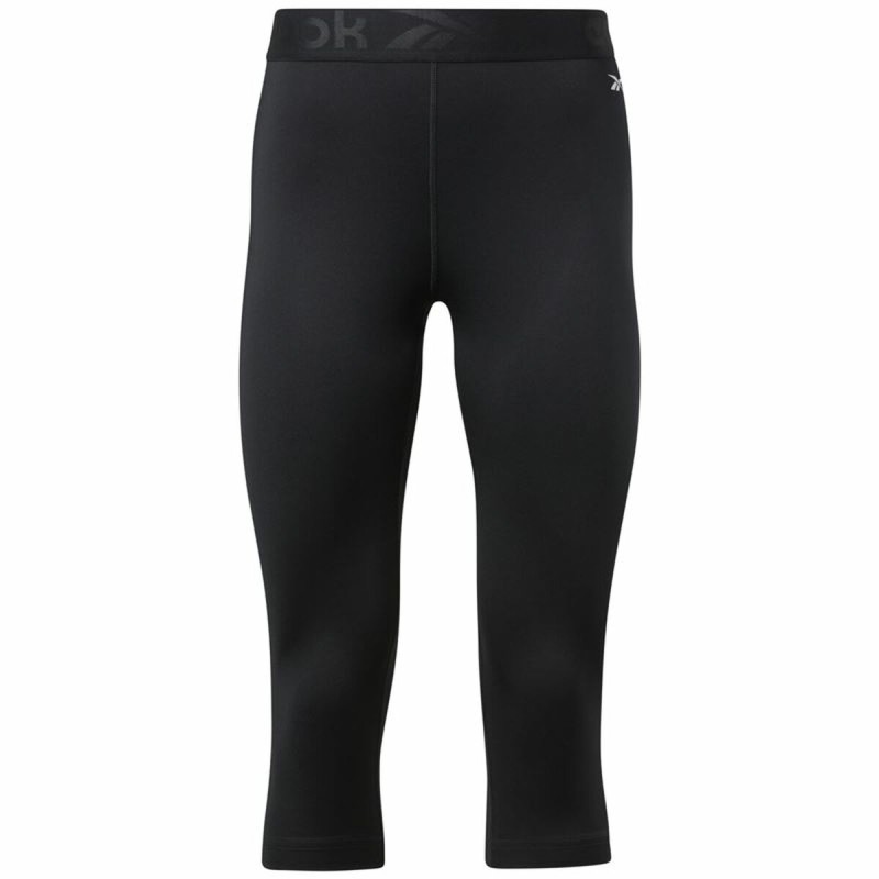 Leggings Sportivo da Donna Reebok Capri Night Nero Leggings Sportivo da Donna Reebok Capri Night Nero