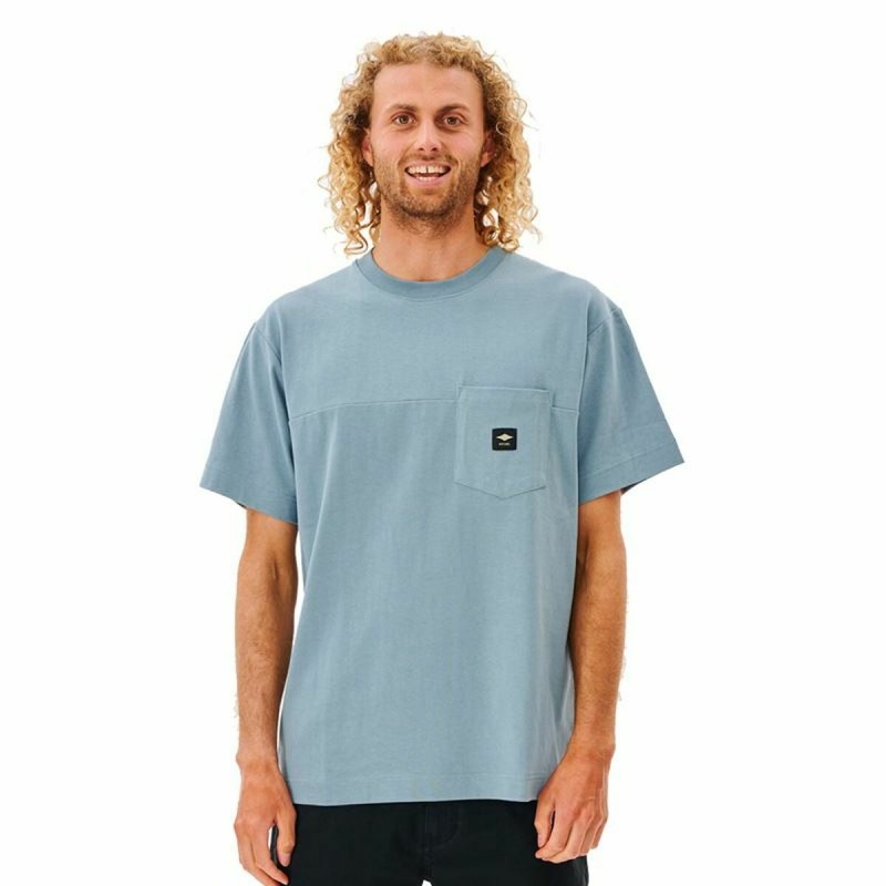 Maglia a Maniche Corte Uomo Rip Curl Pocket Quality Surf Azzurro Maglia a Maniche Corte Uomo Rip Curl Pocket Quality Surf Azzurro