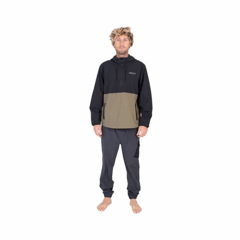 Felpa con Cappuccio Uomo Hurley Offshore Nero Felpa con Cappuccio Uomo Hurley Offshore Nero