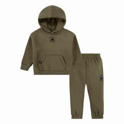 Completo Sportivo per Neonati Converse Sustainable Core Po Oliva 2 Pezzi