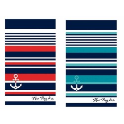Telo da Mare Secaneta Skot Azzurro Jacquard Velluto