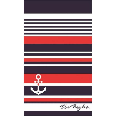 Telo da Mare Secaneta Skot Azzurro Jacquard Velluto