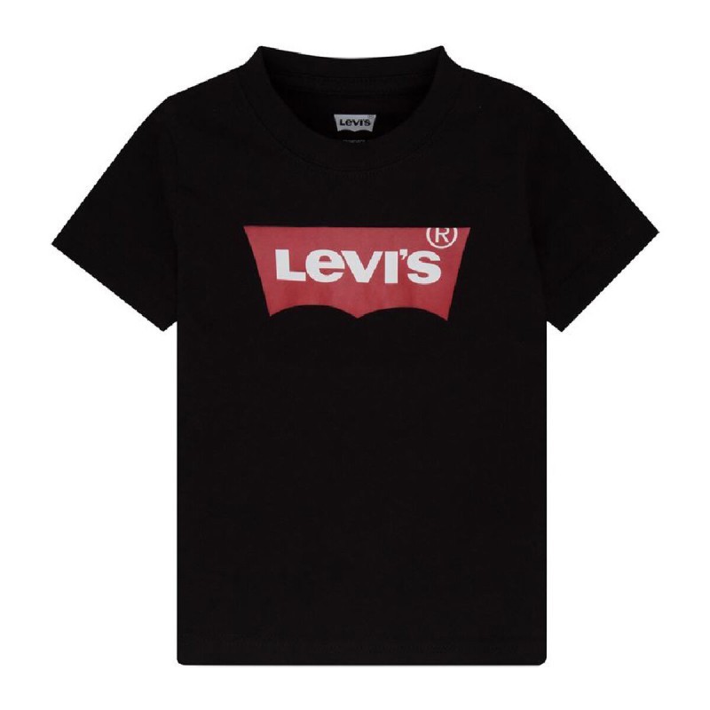 Maglia a Maniche Corte per Bambini Levi's Batwing Boy Dark Nero Maglia a Maniche Corte per Bambini Levi's Batwing Boy Dark Nero