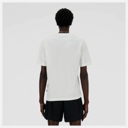 Maglia a Maniche Corte Uomo New Balance MT41593 SST Bianco (S)