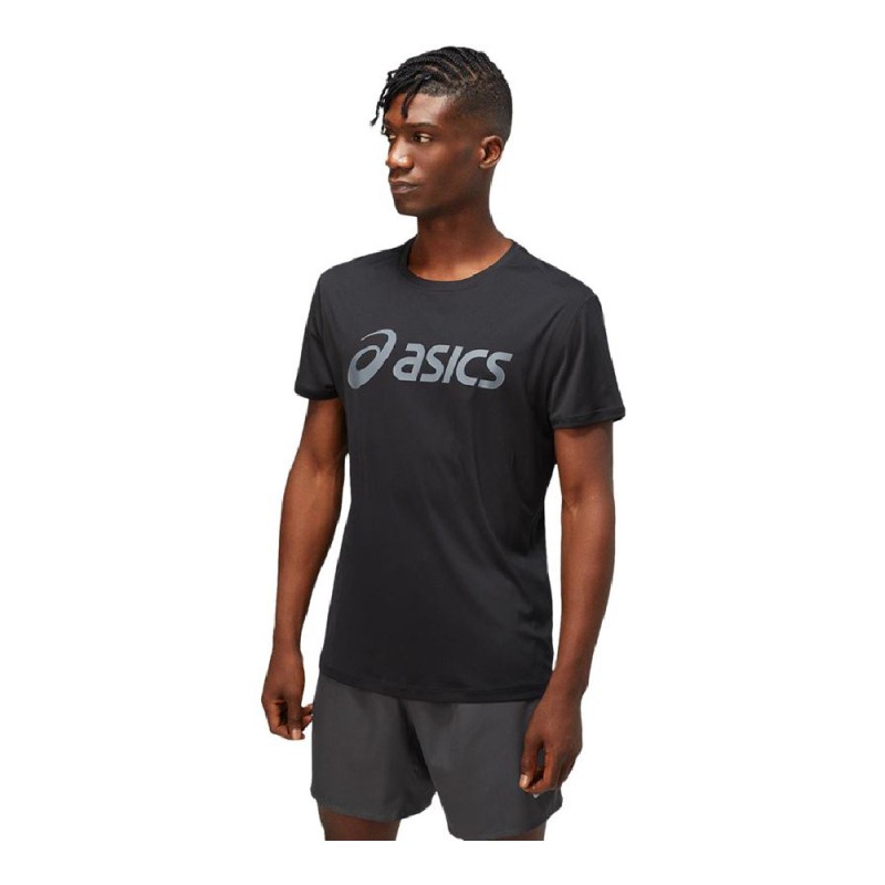Maglia a Maniche Corte Uomo Asics Core Nero Maglia a Maniche Corte Uomo Asics Core Nero