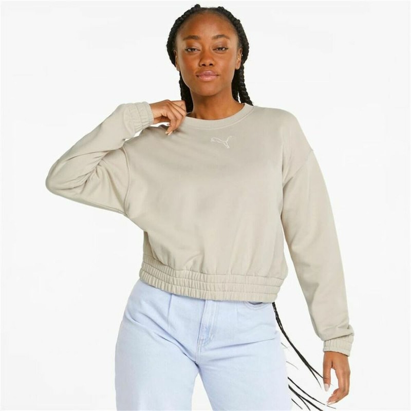 Felpa con Cappuccio Uomo Puma HER Crew Beige Felpa con Cappuccio Uomo Puma HER Crew Beige