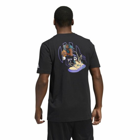 Maglia a Maniche Corte Uomo Adidas Avatar James Harden Graphic Nero