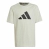 Maglia a Maniche Corte per Bambini Adidas Future Icons Grigio