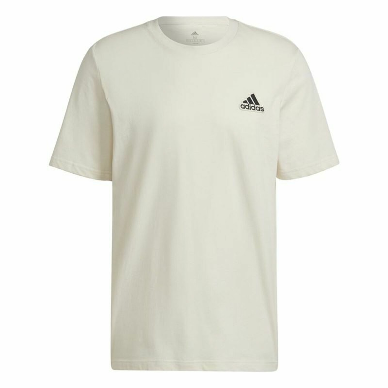 Maglia a Maniche Corte Uomo Adidas Essentials Feelcomfy Bianco Maglia a Maniche Corte Uomo Adidas Essentials Feelcomfy Bianco
