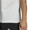 Maglia a Maniche Corte Uomo Adidas Essentials Brandlove Bianco