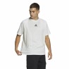 Maglia a Maniche Corte Uomo Adidas Essentials Brandlove Bianco