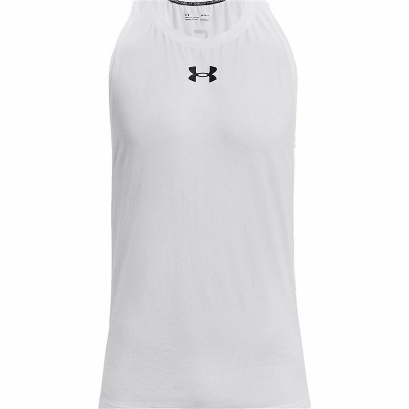 Canotta Uomo Under Armour Baseline Bianco Canotta Uomo Under Armour Baseline Bianco