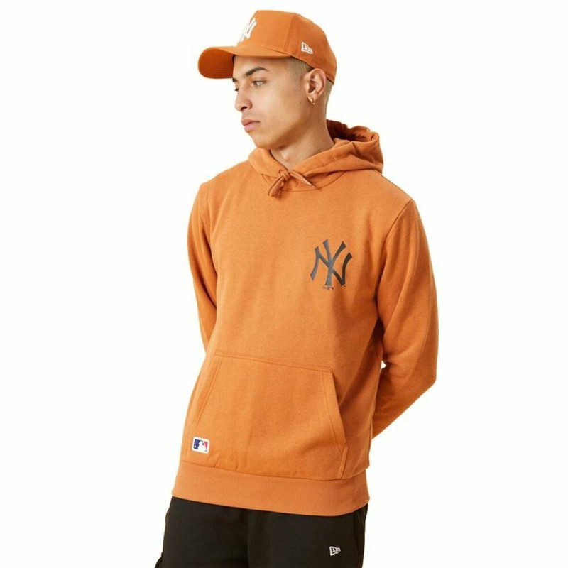 Felpa con Cappuccio Uomo New Era MLB New York Yankees Marrone Felpa con Cappuccio Uomo New Era MLB New York Yankees Marrone