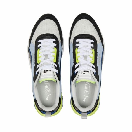 Scarpe da Tennis Casual Uomo Puma R22 Azzurro Giallo