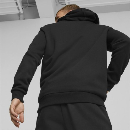 Felpa con Cappuccio Uomo Puma Essentials Two Tone Nero