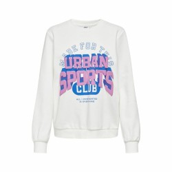 Felpa senza Cappuccio Donna Only Onlkimmie Bianco