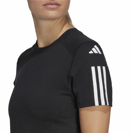 Maglia a Maniche Corte Donna Adidas Powerreact Nero