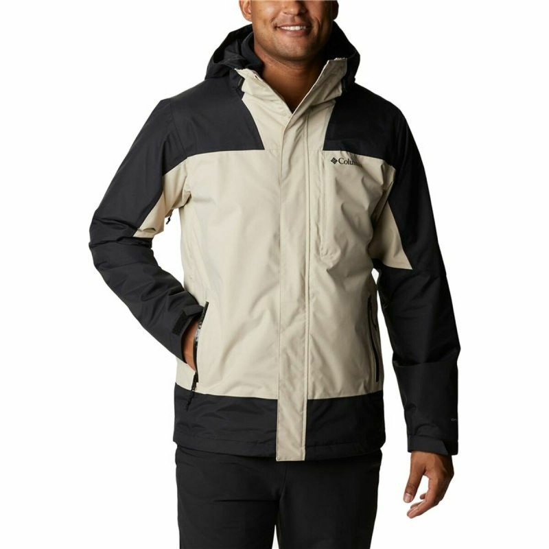 Giacca per Adulti Columbia Electric Peak Nero Beige 2 in 1 Con cappuccio Giacca per Adulti Columbia Electric Peak Nero Beige 2 in 1 Con cappuccio