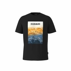 Maglia a Maniche Corte Uomo Napapijri S-Rollin Ss Nero