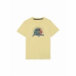 Maglia a Maniche Corte per Bambini Jack & Jones Jjsummer Smu Vibe Tee Giallo