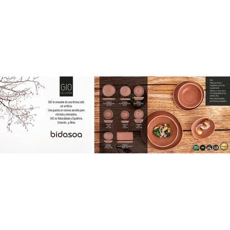 Ciotola per Aperitivi Bidasoa Gio Marrone Ceramica 15 x 4 cm (6 Unità)