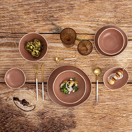 Ciotola per Aperitivi Bidasoa Gio Marrone Ceramica 12 x 3 cm (12 Unità)