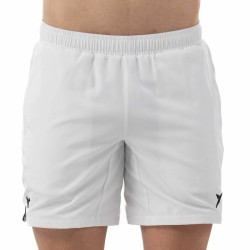Pantaloni Corti Sportivi da Uomo Drop Shot Abian Campa Bianco