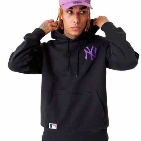 Felpa con Cappuccio Unisex New Era League Essentials New York Yankees Nero