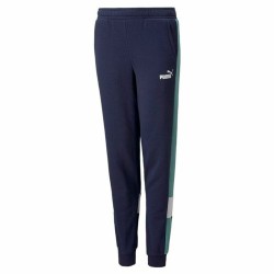 Pantalone di Tuta per Bambini Puma Essential+ Colorblock B Blu scuro