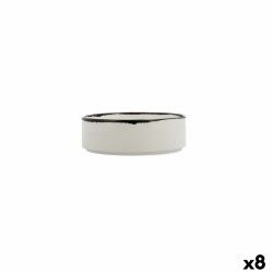 Set da Aperitivo Ariane Vital Filo Bianco Ceramica 16 cm (8 Unità)