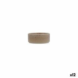 Set da Aperitivo Ariane Porous Beige Ceramica 12 cm (12 Unità)