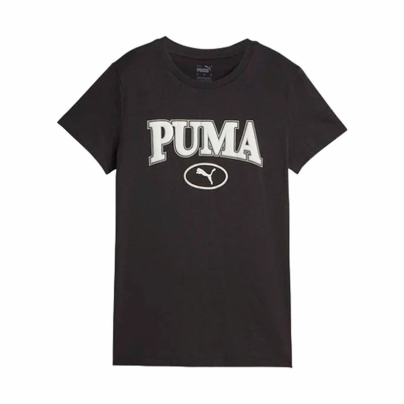 Maglia a Maniche Corte Donna Puma Squad Graphicc Nero Maglia a Maniche Corte Donna Puma Squad Graphicc Nero
