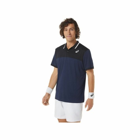 Polo a Maniche Corte Uomo Asics Court Blu Marino