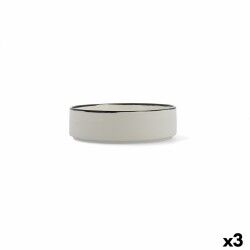Set da Aperitivo Ariane Vital Filo Bianco Ceramica Ø 18 cm (3 Unità)
