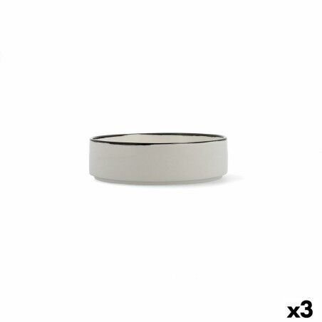 Set da Aperitivo Ariane Vital Filo Bianco Ceramica Ø 18 cm (3 Unità)