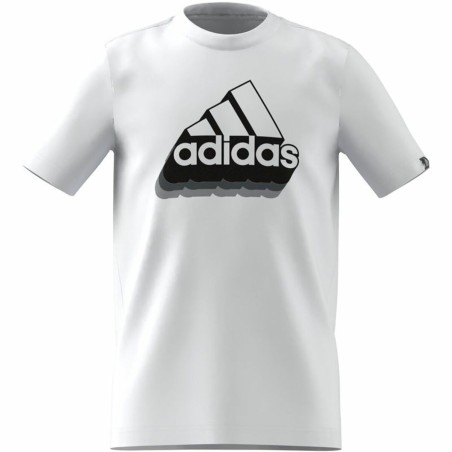 Maglia a Maniche Corte Bambino Adidas B Bos Retro Bianco