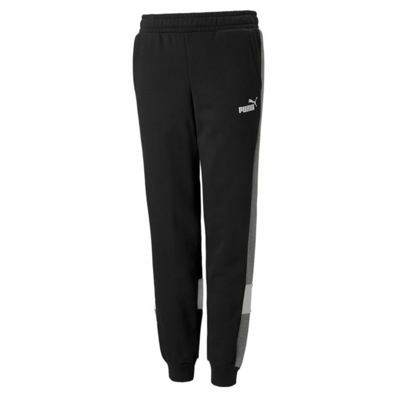 Pantalone di Tuta per Bambini Puma Essentials+ Colorblock Nero Bambini Pantalone di Tuta per Bambini Puma Essentials+ Colorblock Nero Bambini