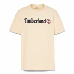 Maglia a Maniche Corte Uomo Timberland Kennebec River Linear Logo